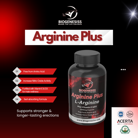 Biogenesis Arginine Plus – L-Arginine with Vitamin E & D3